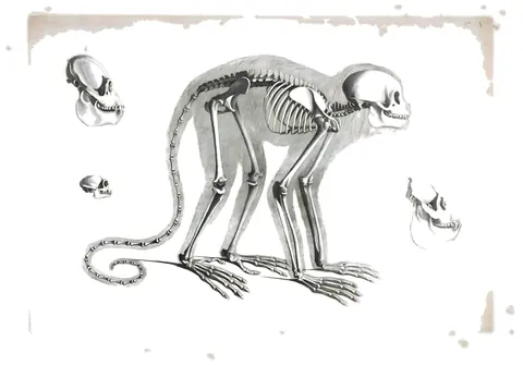 Lámina de Die vergleichende Osteologie, Edouard Joseph d’Alton, 1821-1838