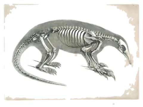 Lámina de Die vergleichende Osteologie, Edouard Joseph d’Alton, 1821-38